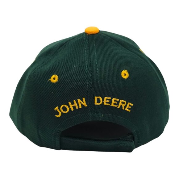 John Deere Embroidered Logo Youth Strapback Cap Wool Blend Baseball Hat NWOT - Picture 4 of 13
